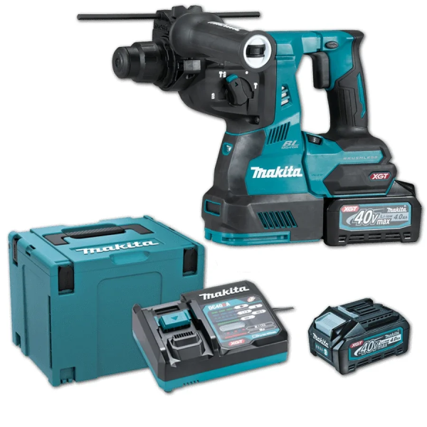 HR003GM201 Máy khoan bê tông 3 chức năng dùng pin Makita (kèm 02 pin 4.0ah + sạc nhanh)